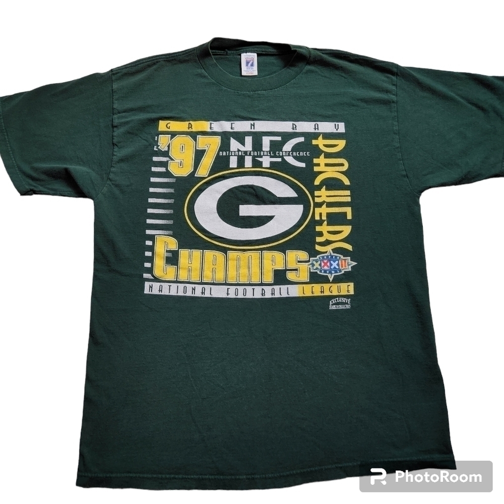Vintage 90s Green Bay Packers NFC Champions Tshirt sz XL